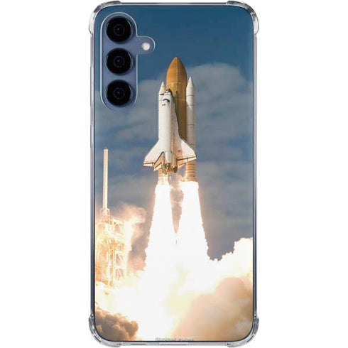 Space Shuttle Atlantis Liftoff Galaxy A35 5G Clear Case